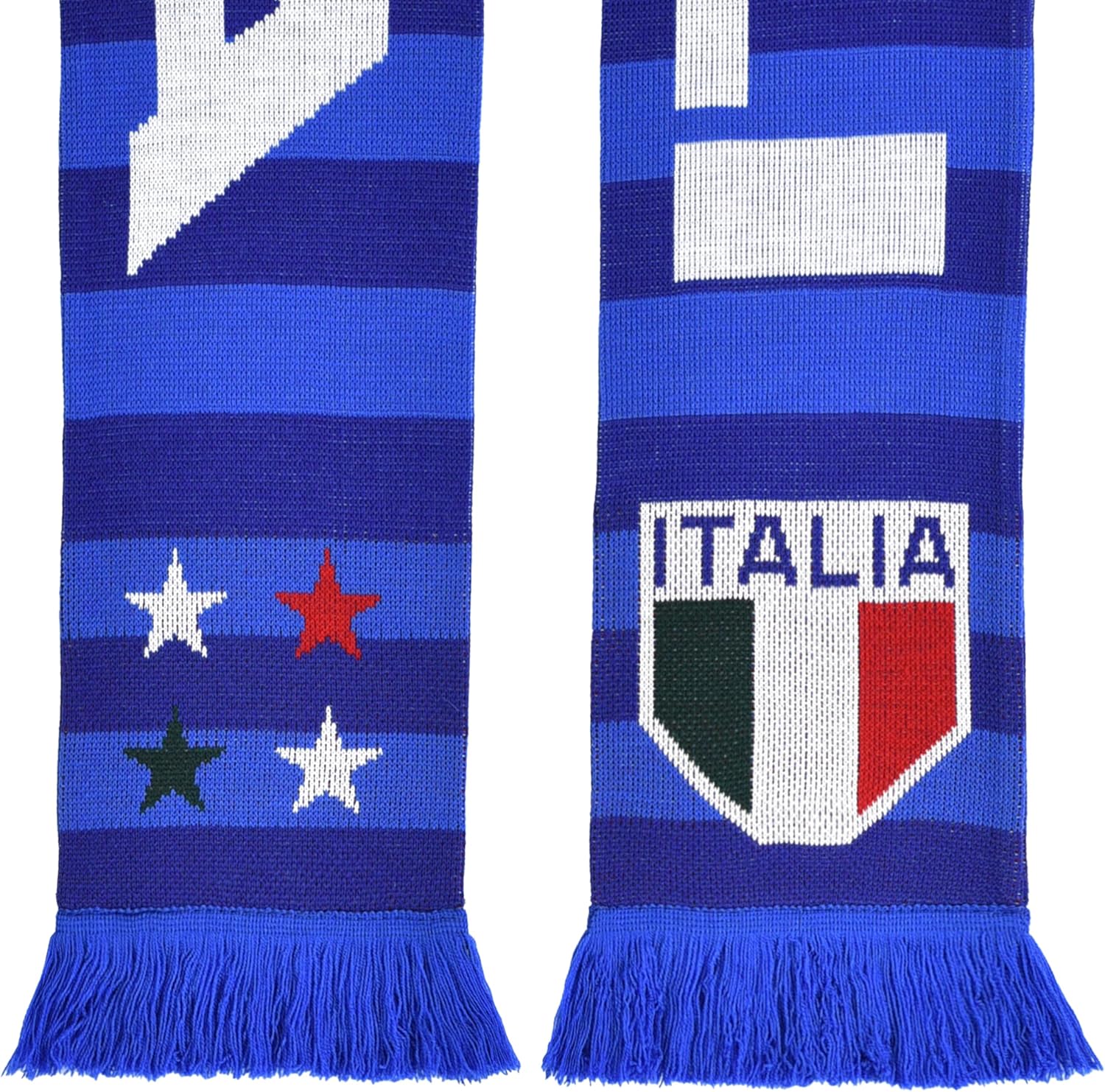 Euroscarves Italy Italia Soccer Knit Scarf (Two-Tone Blue) - Image 3