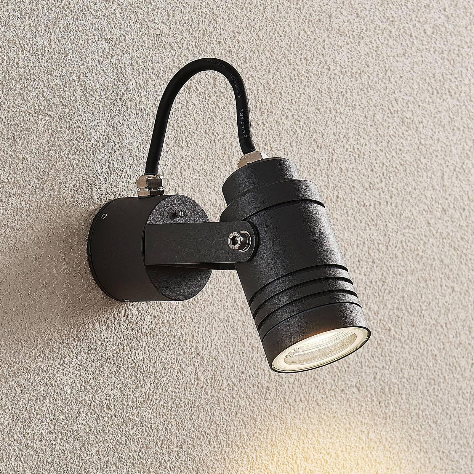 Lucande Galina Lampe Extérieure Sur Piquet Moderne Aluminium Gris - Projecteur Orientable GU10