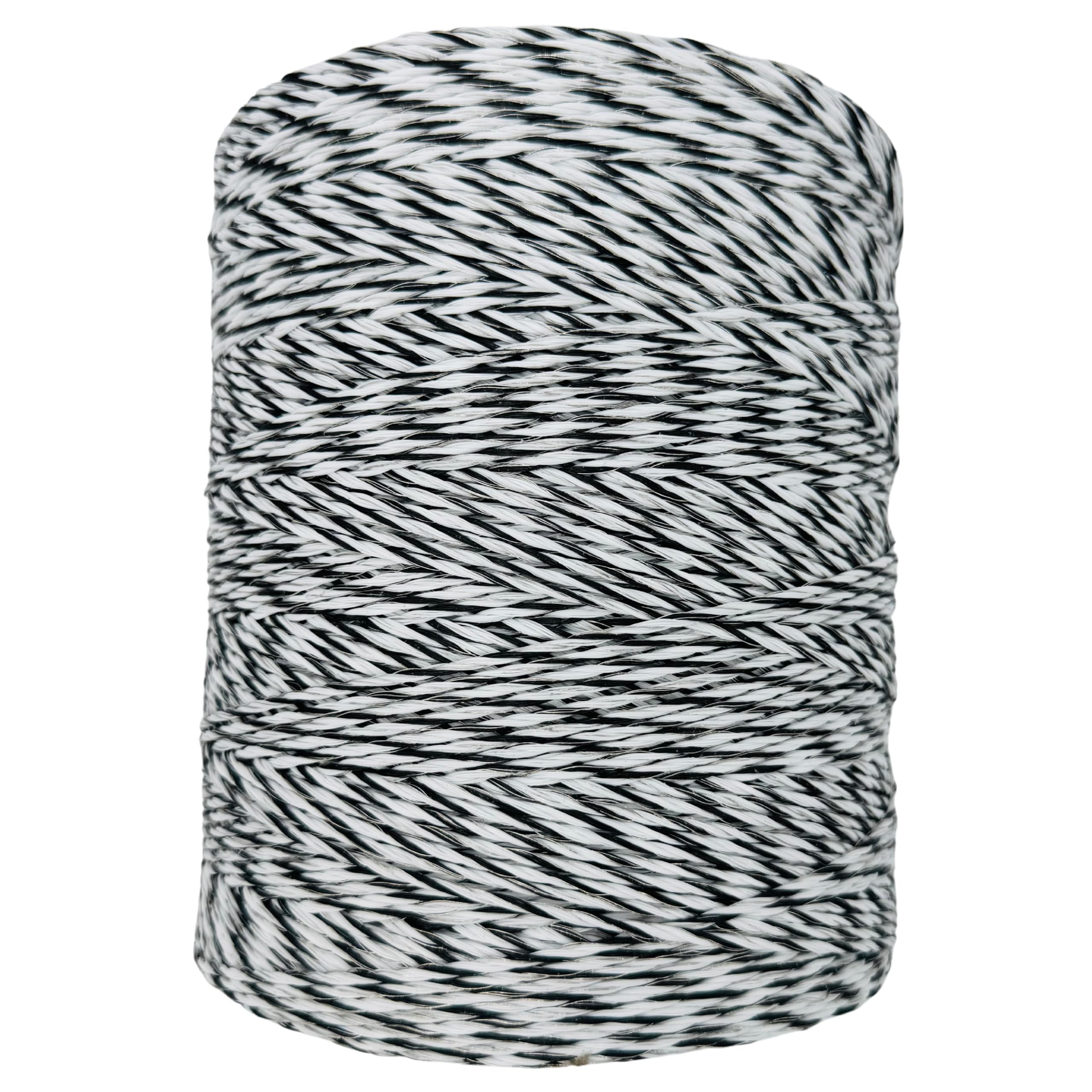 Weidezaunlitze ZEBRA 1000m für den Weidezaun Wildschutzzaun mit Kupferleiter Wildschwein Hirsch Rind