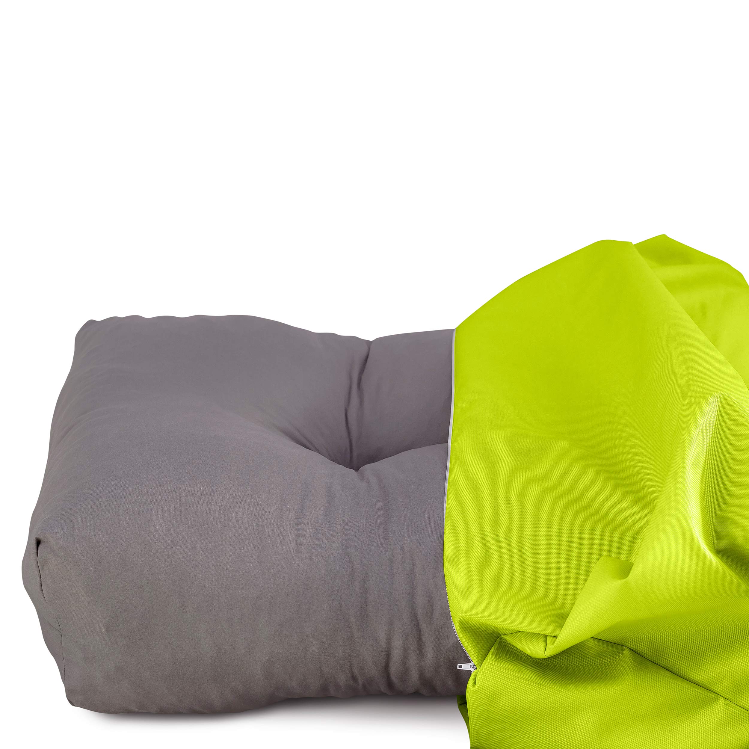 Spatium Coussins pour Palette Euro extérieur et intérieur Amovible taie d'oreiller imperméable Vert Pomme Siège 120x80x15