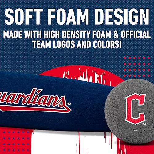 Miniatura 39 de Franklin Sports MLB Bate de béisbol de espuma jumbo + juegos de pelotas, bates de béisbol de espuma de gran tamaño para niños + pelotas de béisbol