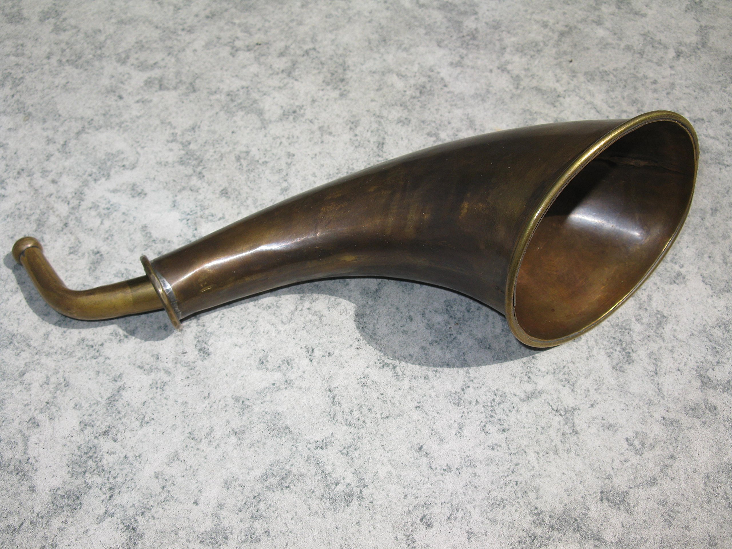 DEKOEMPIRE Messing Stethoskop Hörrohr Hearing Pipe Hörmaschine Hörverstärker 36cm Antikstil