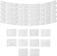 Vista 1 de White Papel Picado Banner (5 Pack - 10 Tissue Paper Flag Designs per Banner/Not Plastic) - White Mexican Banners for Parties and Weddings - Mexican