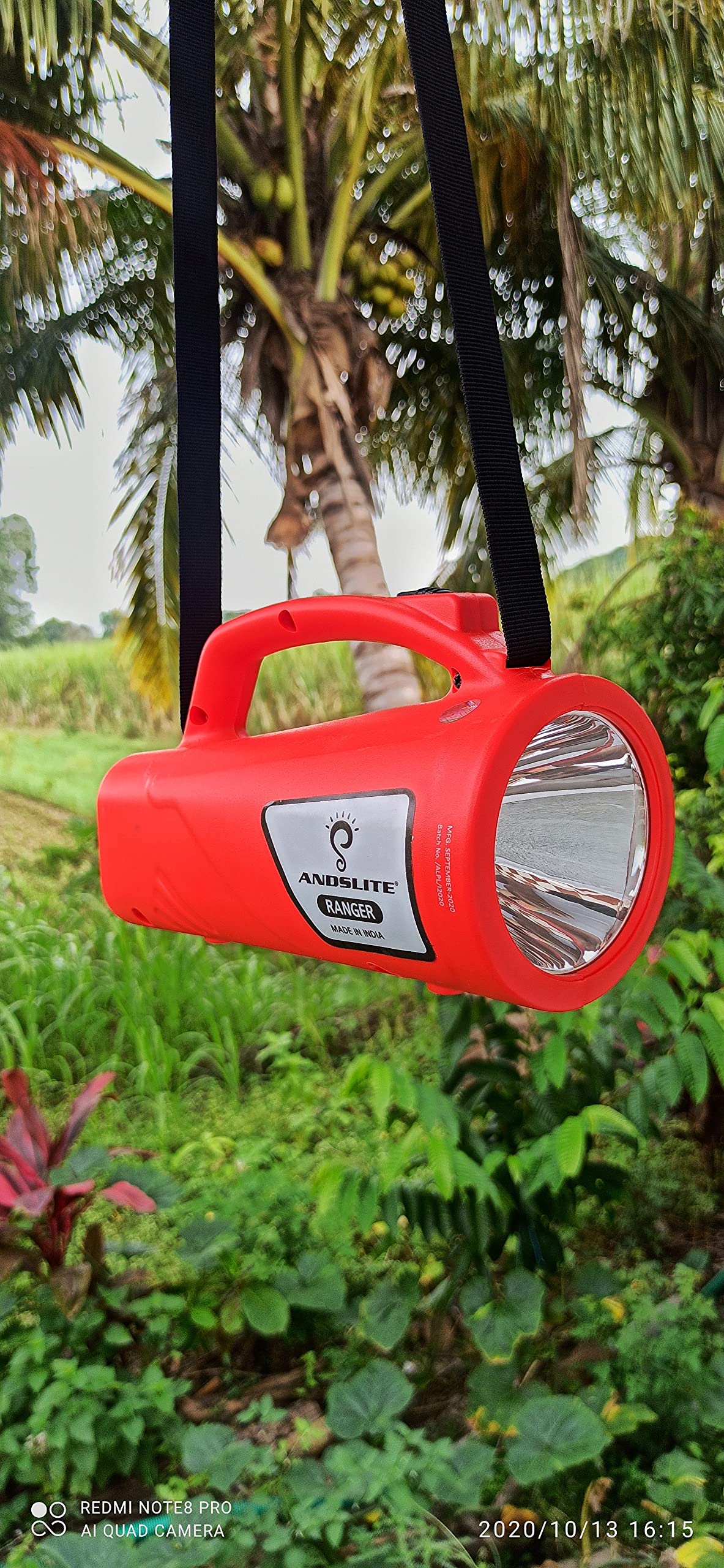 ANDSLITE Ranger LED Rechargeable Torch Light (Black, Red) : Amazon