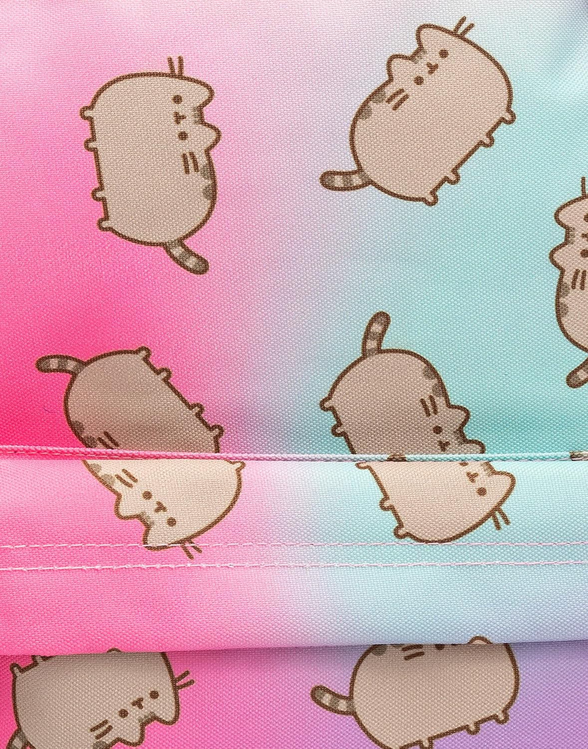 Pusheen Backpack Cat Pom Pom Keyring Pink Rucksack 16” - Image 7