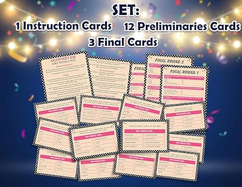 Miniatura 3 de Pelea bíblica para el día de San Valentín el divertido juego de adivinar las mejores respuestas, pelea amigable con la Biblia, juego de fiesta del