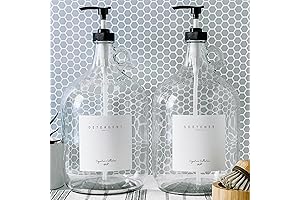 Laundry Detergent Dispenser for Laundry Room - Two One Gallon Glass Jugs...
