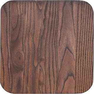 Flash Furniture Rustic Walnut Wood Seat for Colorful Metal Barstools (Pack of 1)