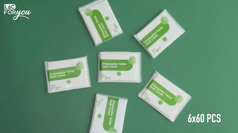 Copriwater Usa E Getta SPORWAY - Confezione Da 60 Pezzi, Impermeabili E Igienici - Per Viaggi, Bagni Pubblici E Famiglie