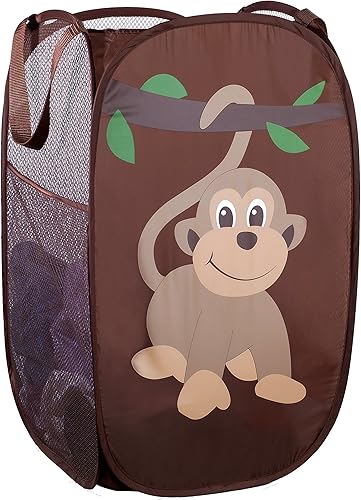 Miniatura 11 de Handy Laundry Cesta Plegable de Malla Emergente con Amplia Apertura y Bolsillo Lateral - Transpirable, Resistente, Plegable y Diseño que Ahorra Beige