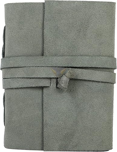 Miniatura 10 de TUZECH Cuaderno de escritura grande de sombras hecho a mano de cuero encuadernado para mujeres y hombres, regalo para cuaderno de bocetos de arte,