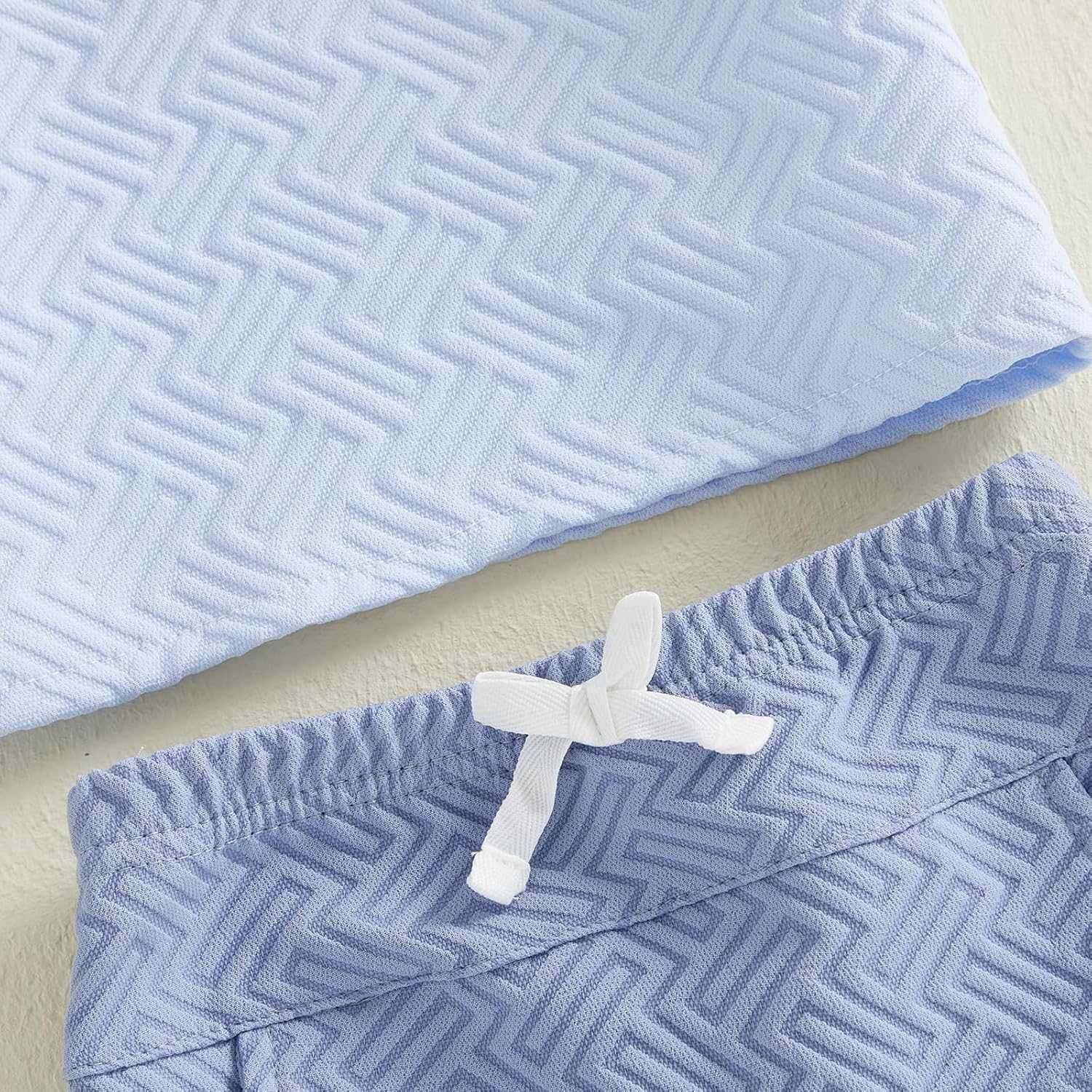 Baby Boy Summer Clothes Contrast Color Short Sleeve Toddler Shirts Pocket Shorts Infant Cute Outfits - Image 6