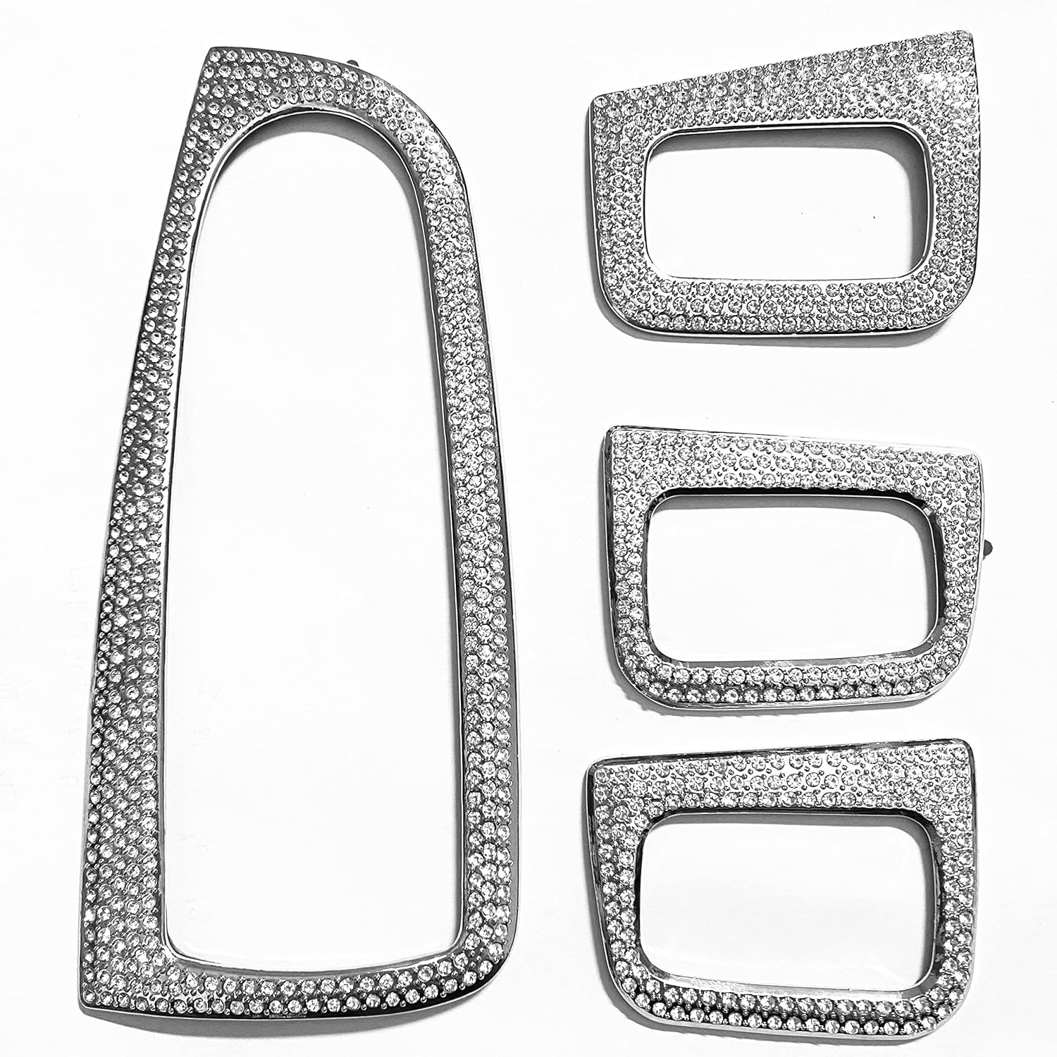 Compatible with 2015-2021 Mercedes Benz C300 W205 GLC300 Bling Accessories Window Glass Lift Switch Button Rhinestone Decals