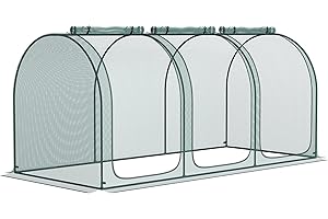 Outsunny 9' x 4' Crop Cage: Protect Your Garden with Ease