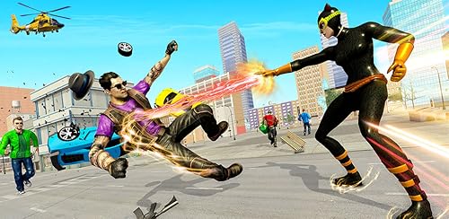 Rope Superhero Gangster Crime City Rescue Game - Vegas Crime Simulator