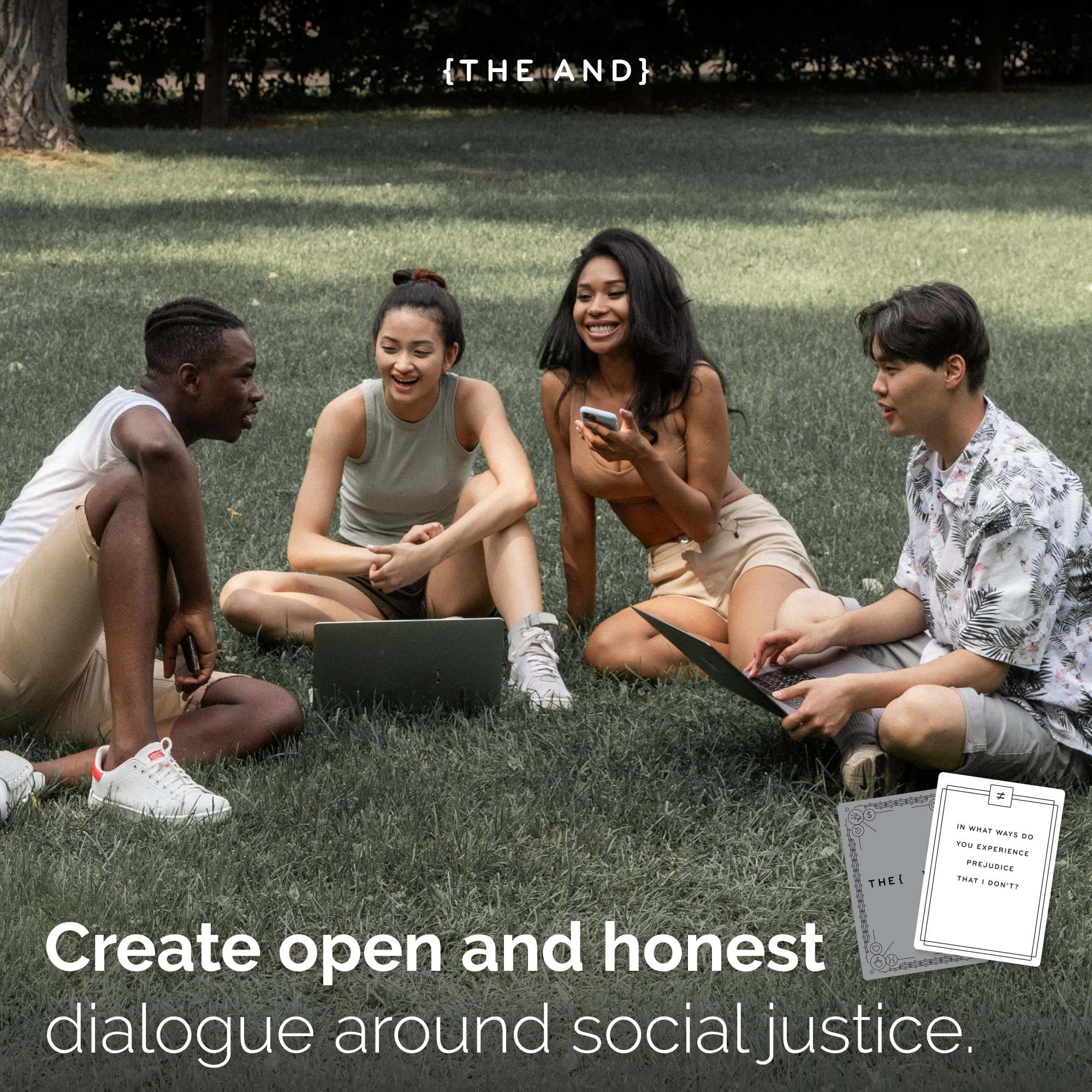 {THE AND} On Racism Edition - 199 Critical Thinking Discussion Cards Around Social Justice, Racial Equity, & Prejudice - Create Open and Honest Dialogue on Human Rights & Diversity by The Skin Deep - Image 4