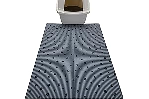 Drymate Original Litter Mat XL – Prevents Litter From Spreading Beyond The Box (28”x36”) GreyStripePaw