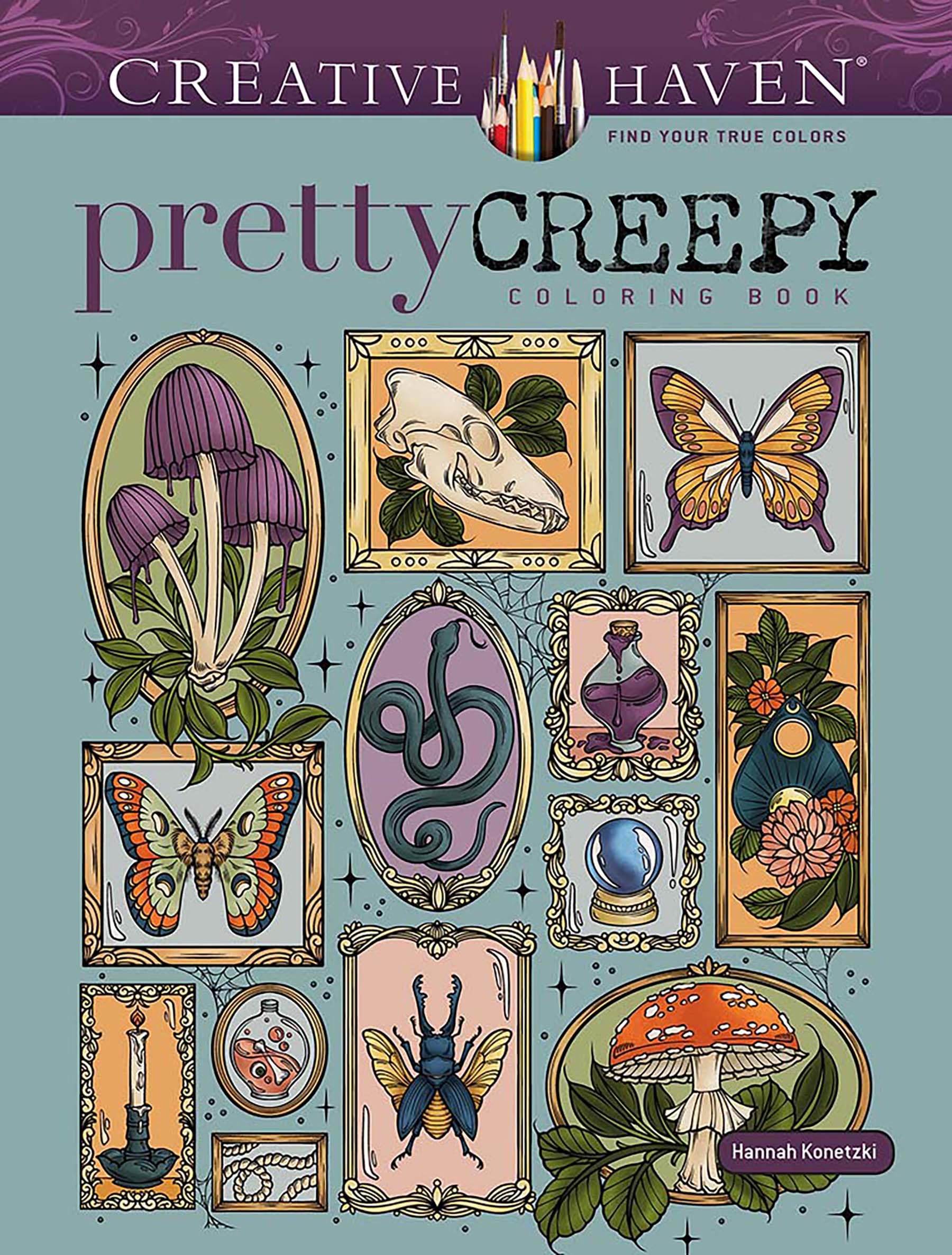 Hannah Konetzki Pretty Creepy Coloring Book