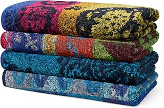 Ben Kaufman Terry Beach Towels 4-Pack - 100% Cotton Quick-Dry Oversized 30x60 Inch Pool & Beach Towels Assorted Colors