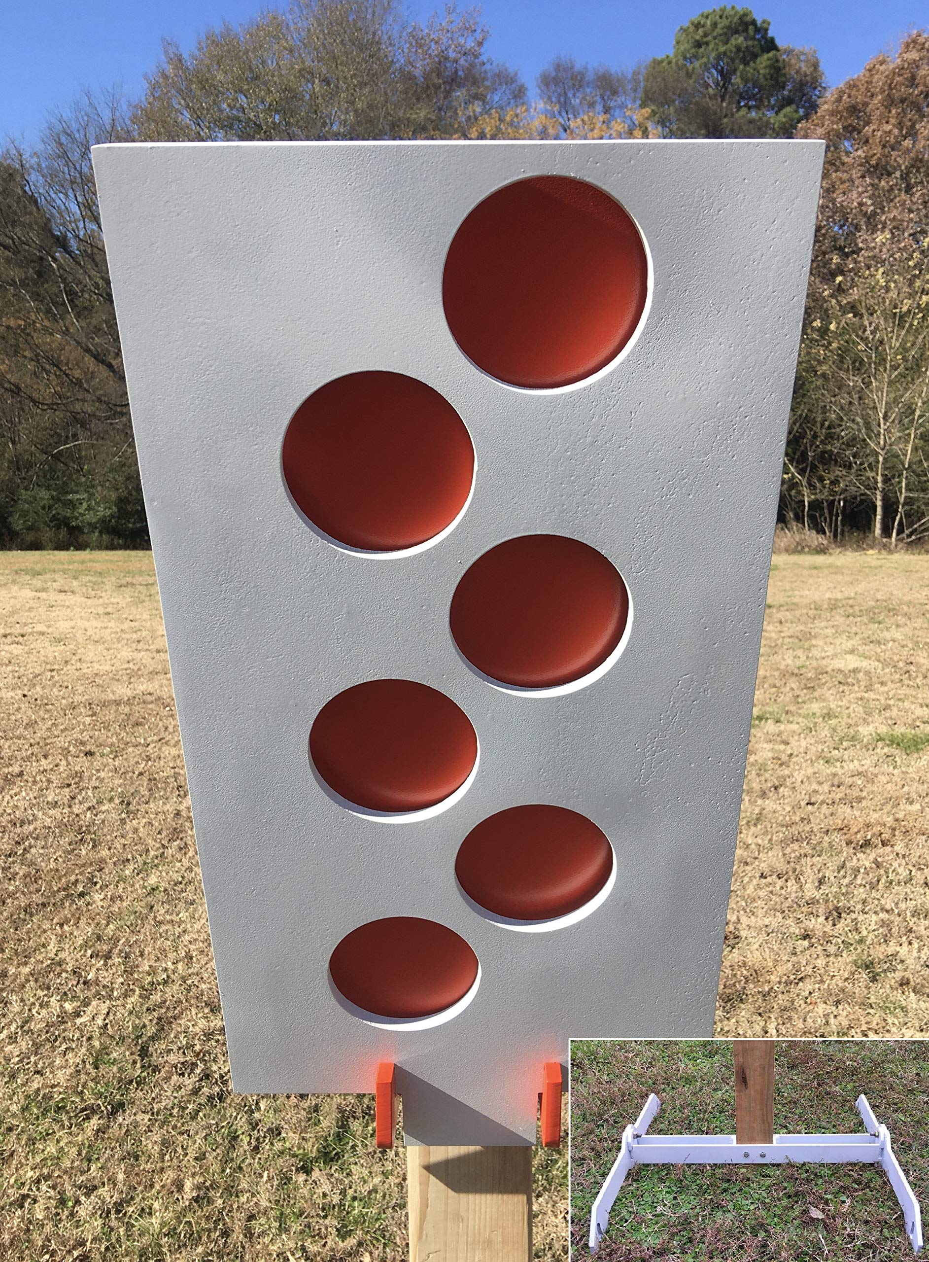 Magnum Target AR500 Steel Shooting Target Stringer 3/8 Hostage Reactive Dueling Tree 2x4 Stand New