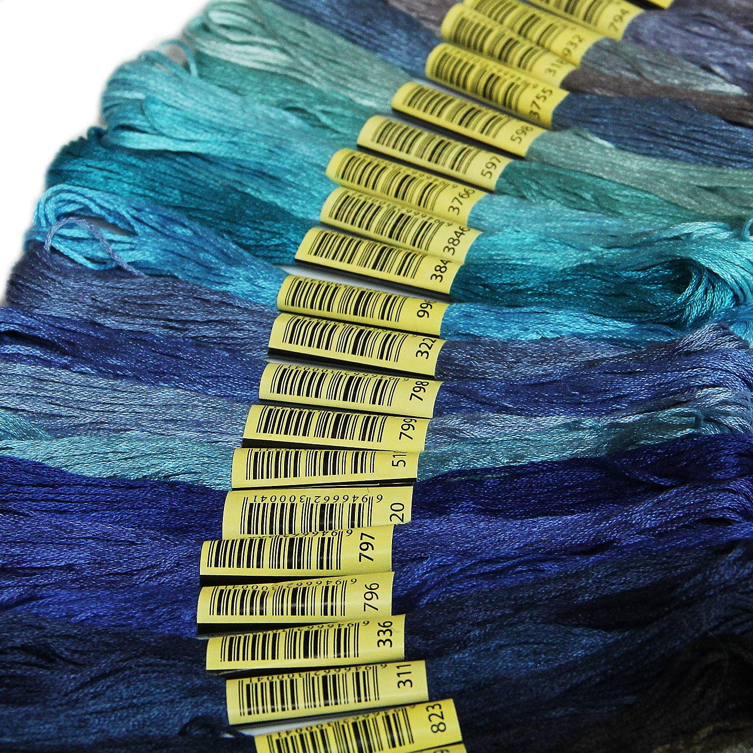 ATDAWN Stickgarn, Regenbogenfarben, Kreuzstichgarn, Armbänder, Zahnseide, Bastelgarn, 150 Knäuel