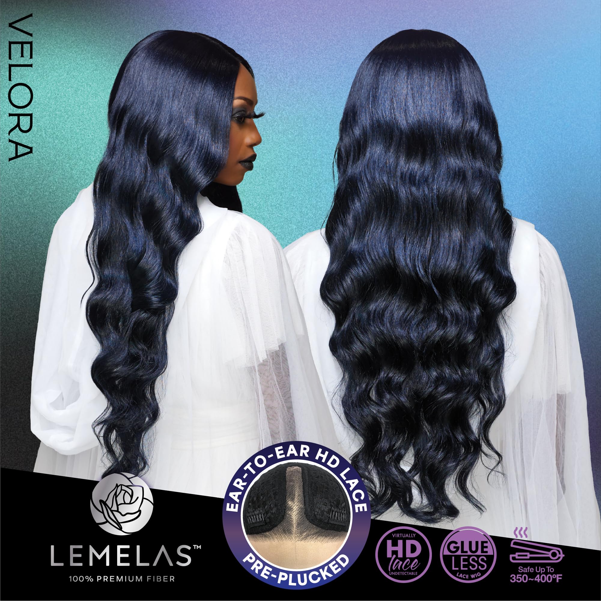 Amazon.com : Sensationnel Lemelas LaceWig-Velora, DARKCHERRY
