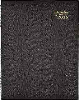 Brownline® 2026 CoilPro™ Monthly Planner, 14 Months, December 2025 to January 2027, Twin-Wire Binding, 11" x 8.5", Black (CB1262C.BLK-26)