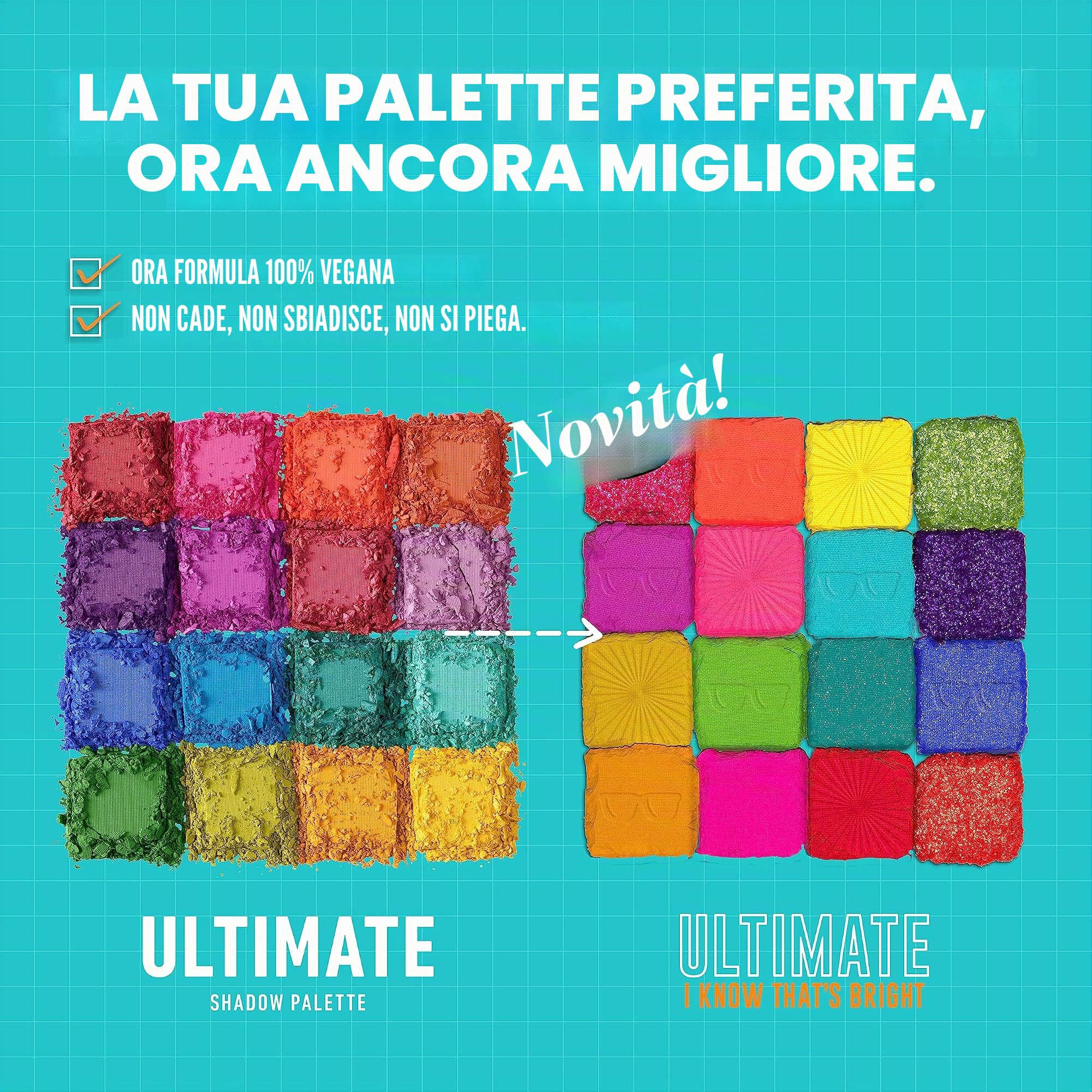 NYX PROFESSIONAL MAKEUP, Tavolozza di ombre definitiva, palette di ombretti - so che è brillante