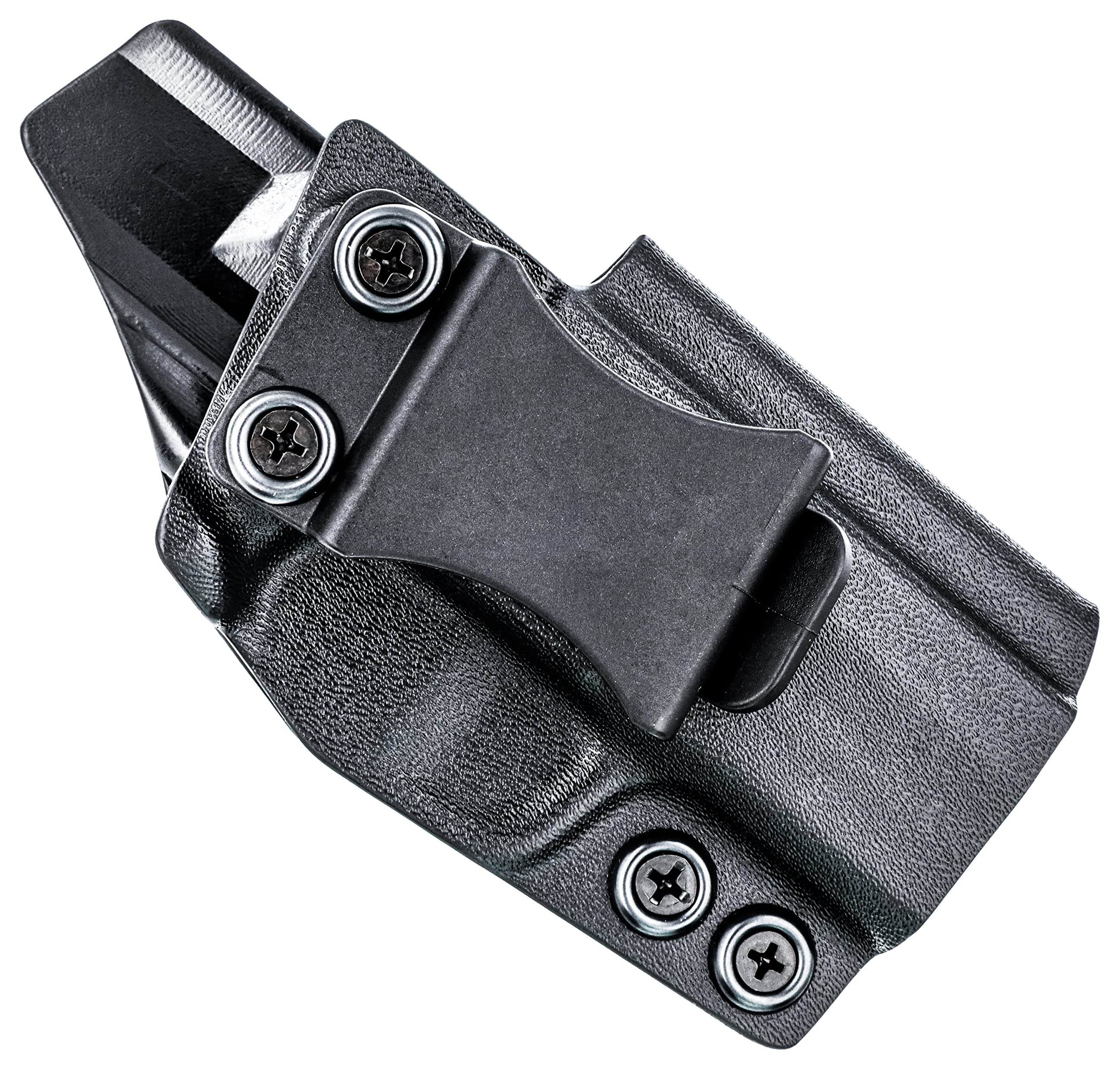 Rounded Optics/RMR Cut IWB KYDEX Holster | Claw Compatible | 'Posi-Click' Retention | Custom Fit | Adj. Cant | 100% US Made | BLK