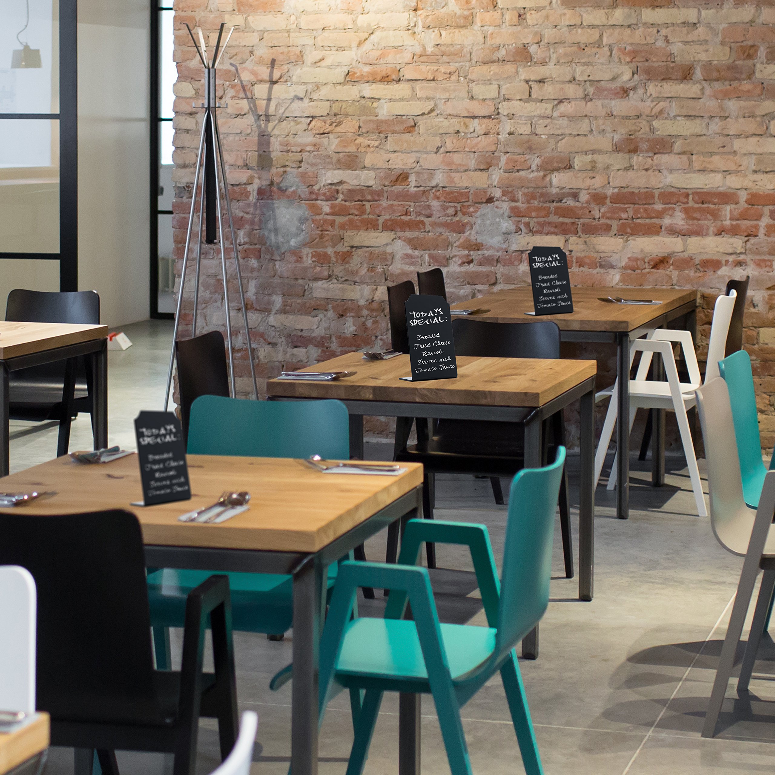 Acrílico pizarra signos Memo Mensaje – Mini pizarra con soporte para menús de restaurante Cafe & partes lugar tarjetas Buffet y eventos bodas – 4 x 6 juntas – por avanzada grupo Corp...