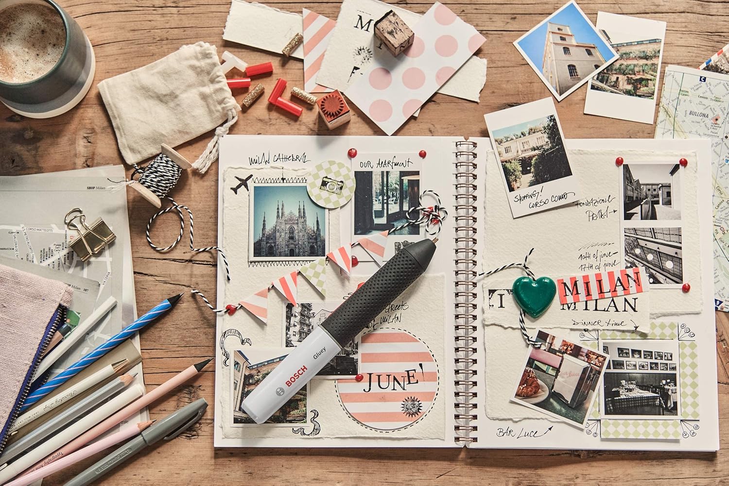 Bosch 70-Piece Gluey Sticks Glitter Mix (Glue Sticks, 20x7 mm, Accessories for Gluey Hot Glue Stick)