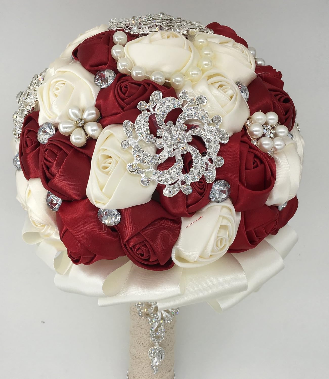 Wedding Bouquets for Bride Bridesmaid Artificial Rose Flowers for Wedding Valentine's Day Church Party Home Decoration