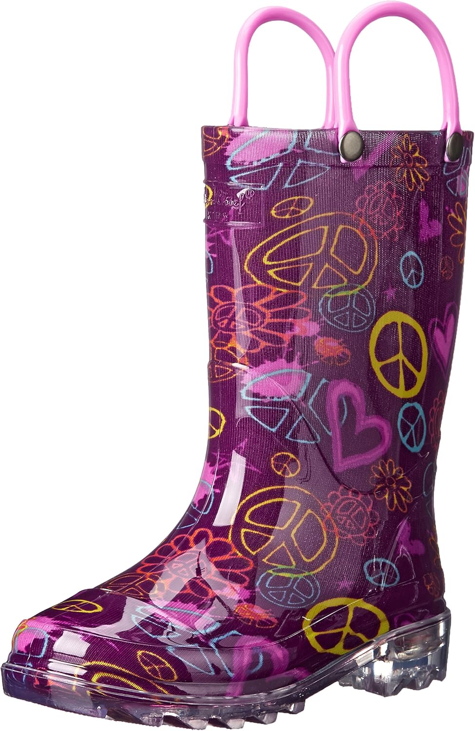 peace rain boots
