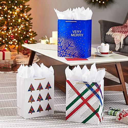 Vista 14 de Hallmark Bolsas de regalo de Navidad de 15 pulgadas