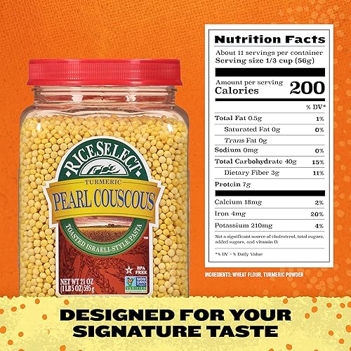 Miniatura 2 de RiceSelect Cuscús perlado con cúrcuma 21 onzas