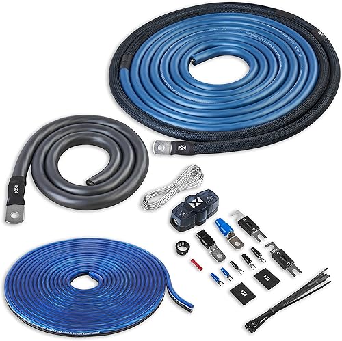 Miniatura 23 de NVX True 1/0 Calibre AWG 100% OFC Kit Completo de Cableado de Amplificador con Cable RCA de 2 Canales - XKIT02