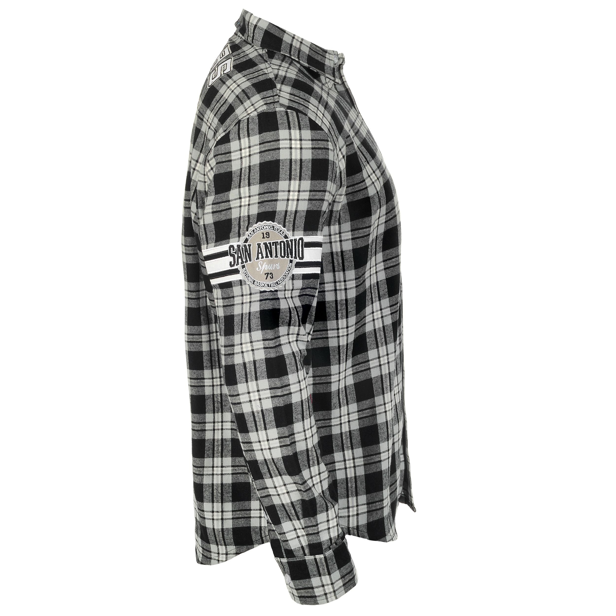 Klew NBA Atlanta Hawks NBA Uomo Uomo Wordmark Camicia di Flanella