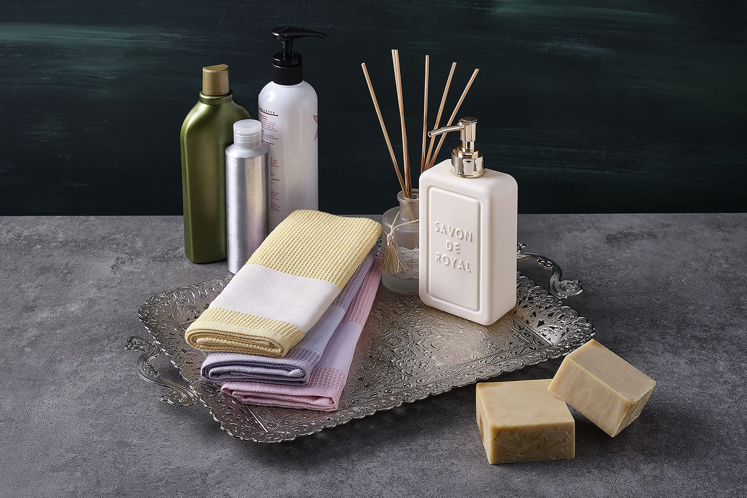 Alisveristime Türkisches Serviertablett Aus Zamak - Traditionelles Design Für Kaffee & Tee