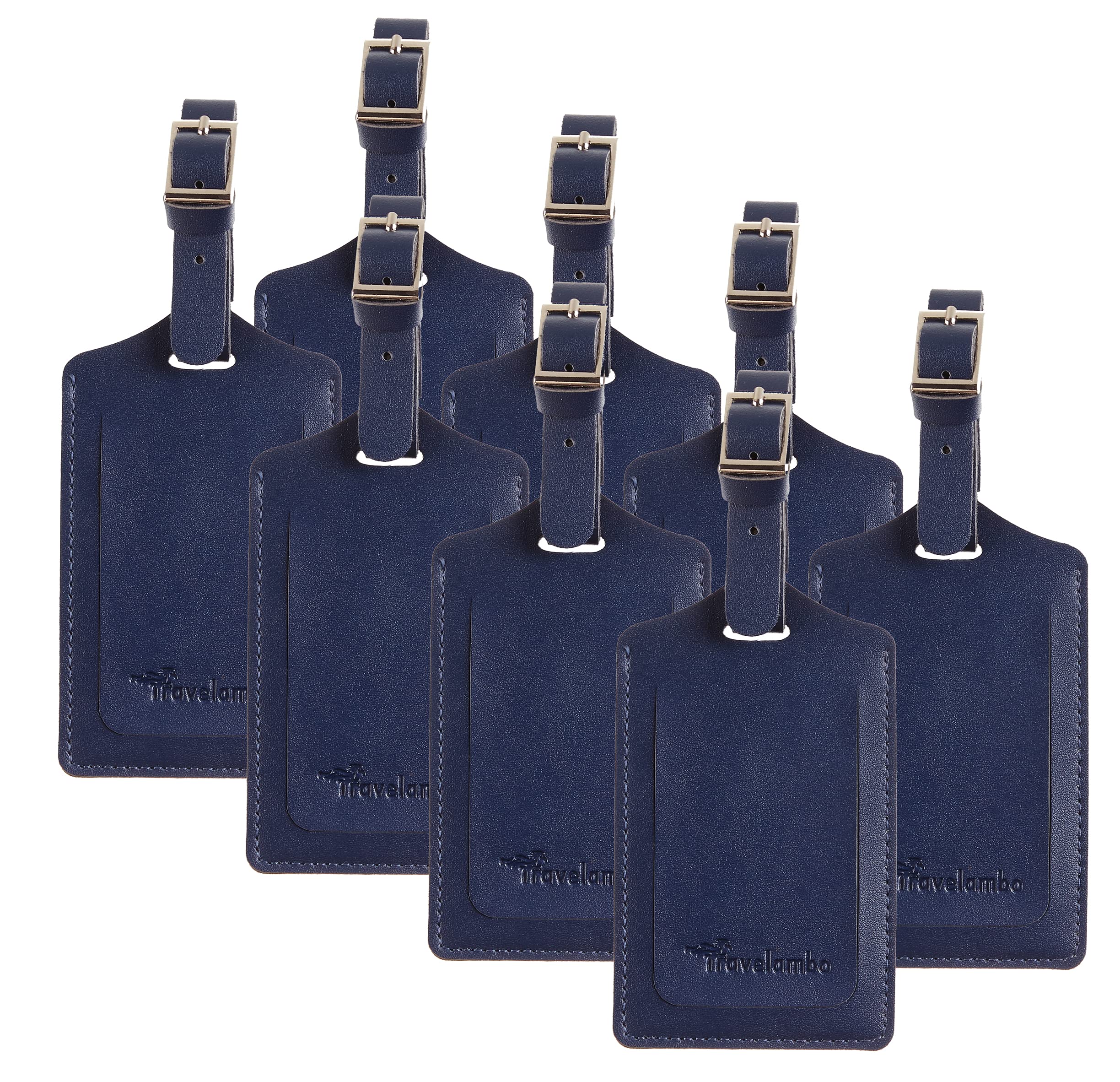 Travelambotravelambo 8 Pack Leather Luggage Travel Bag Tags