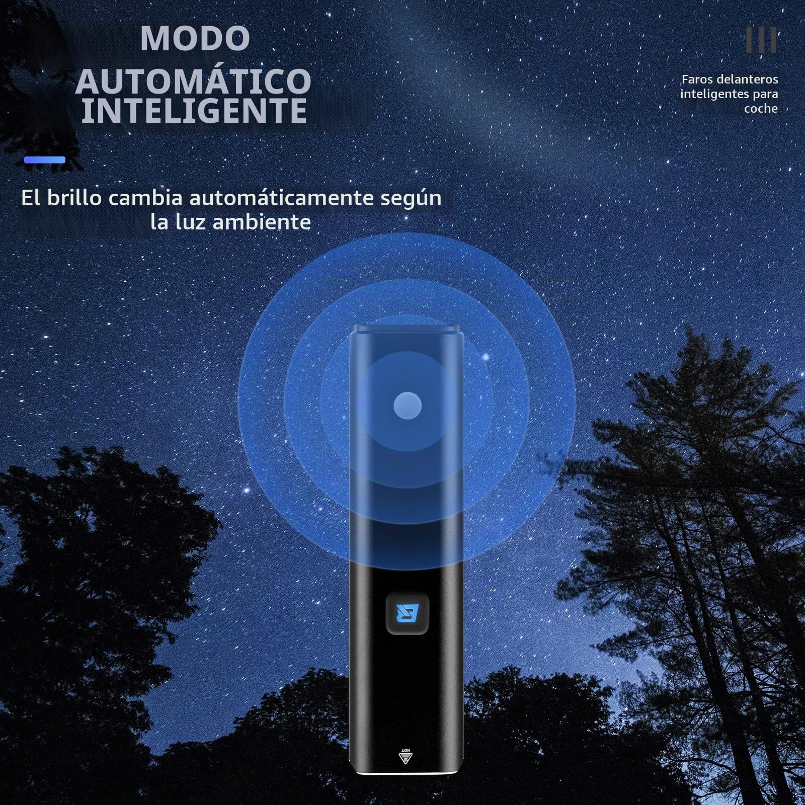 ROCKBROS Luz Delantera Bicicleta LED Recargable USB Brillo Potente, Faro IPX6 Impermeable con 5 Modos para Seguridad de Ciclismo de Montaña y Carretera 1500 Lúmenes