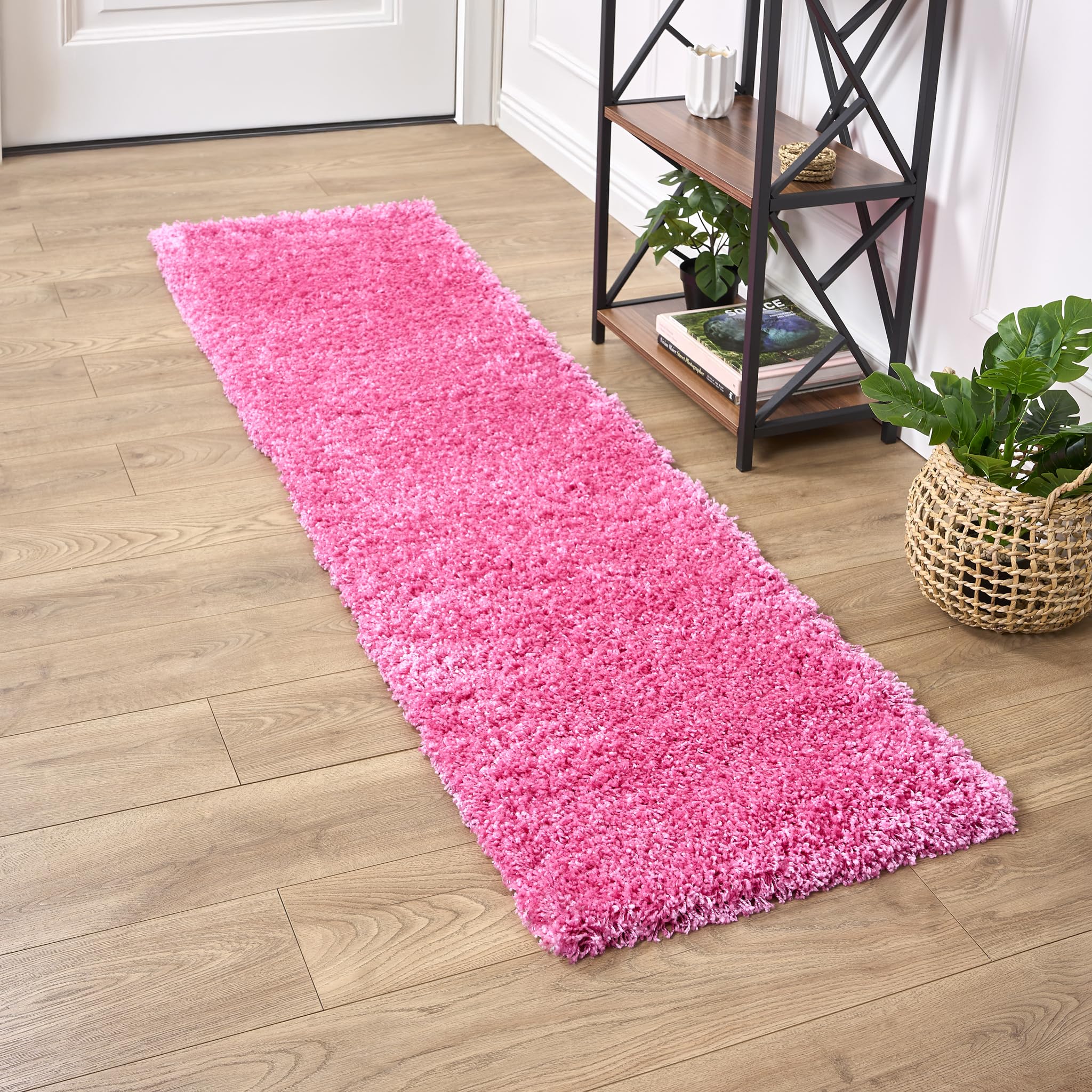 Bravich Navy Blue Shaggy Rug 80 x 150cm (2'7" x 4'11") 5cm Pile Medium Thick Fluffy Living Room Hessian Backed Washable — view 86