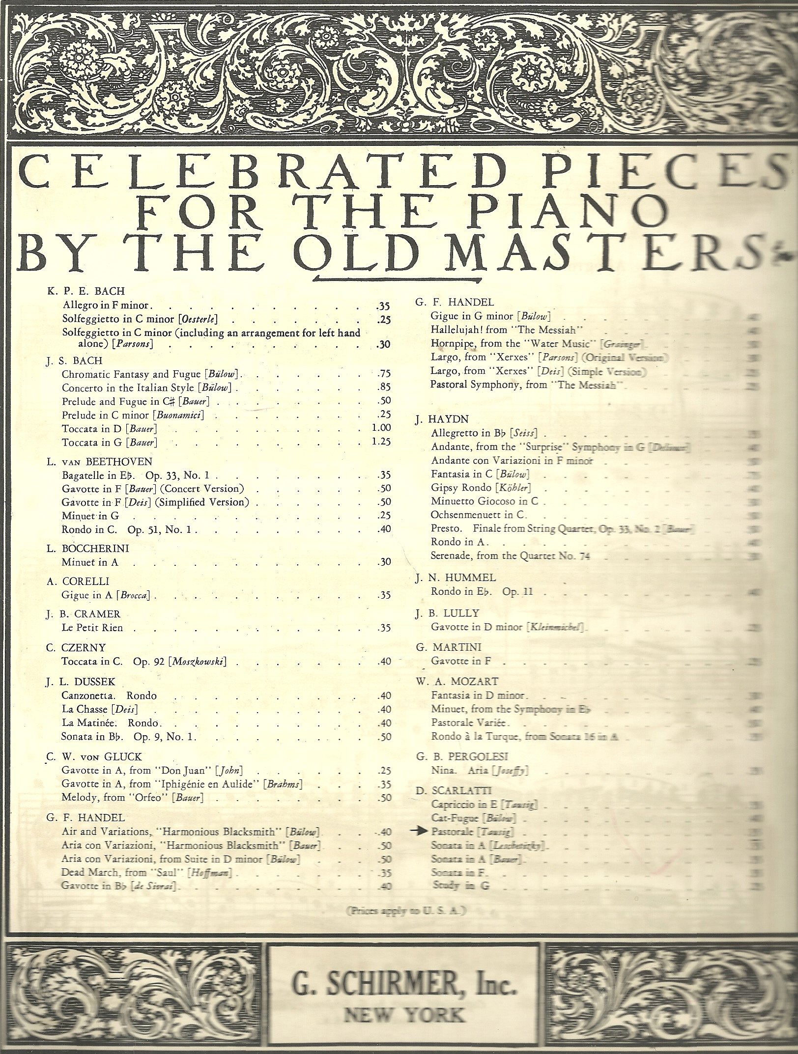 PASTORALE --- HAUTBOIS