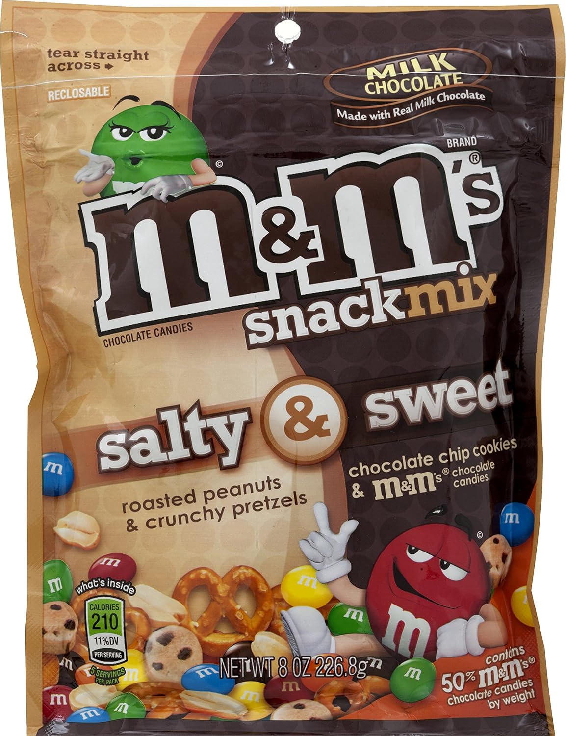 M&M's Snack Mix Milk Chocolate, 8Ounce Trail Mix M M Grocery & Gourmet Food