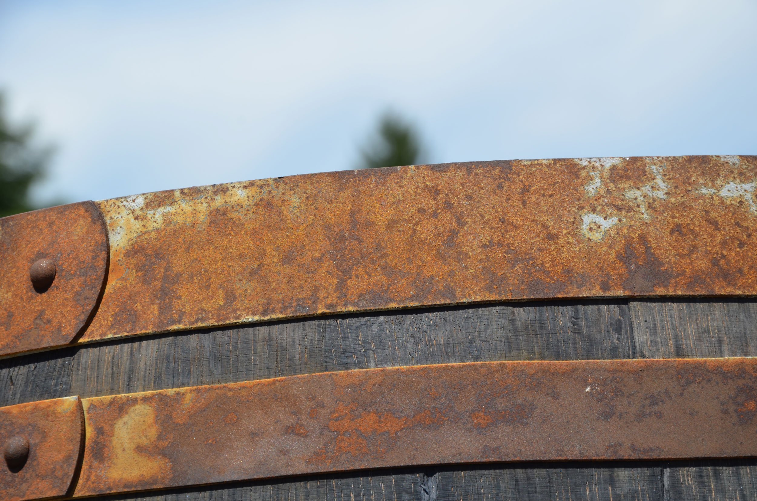 Regentonne, Holzfass, Weinfass Barrique aus Eiche 225 Liter - rustikal