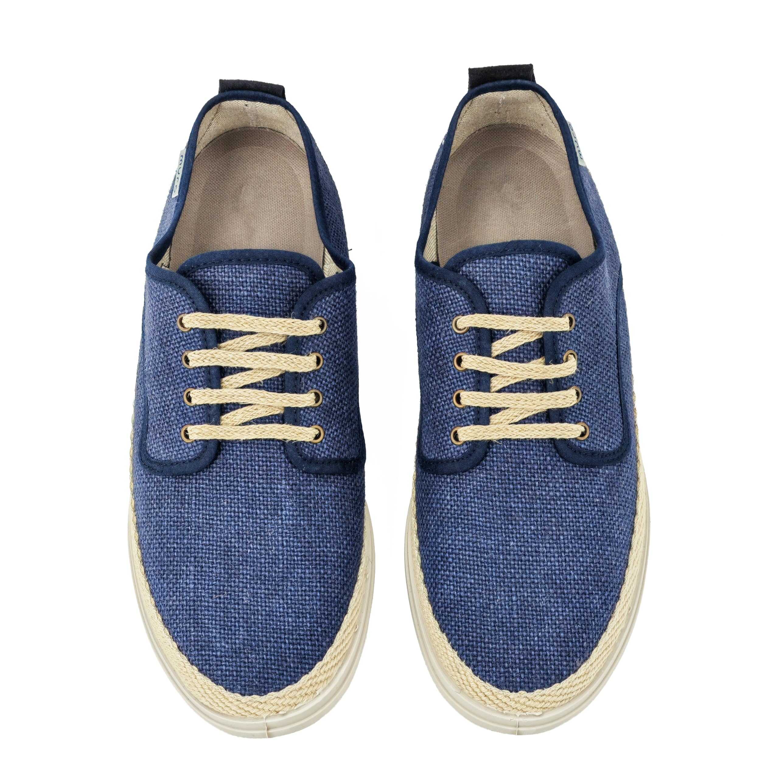 JOMIX Scarpe Uomo Estive in Tessuto con Lacci Espadrillas Basse da Uomo Traspiranti Sneakers Casual Leggere con Suola Gomma per Estate Vacanze Made in Spagna