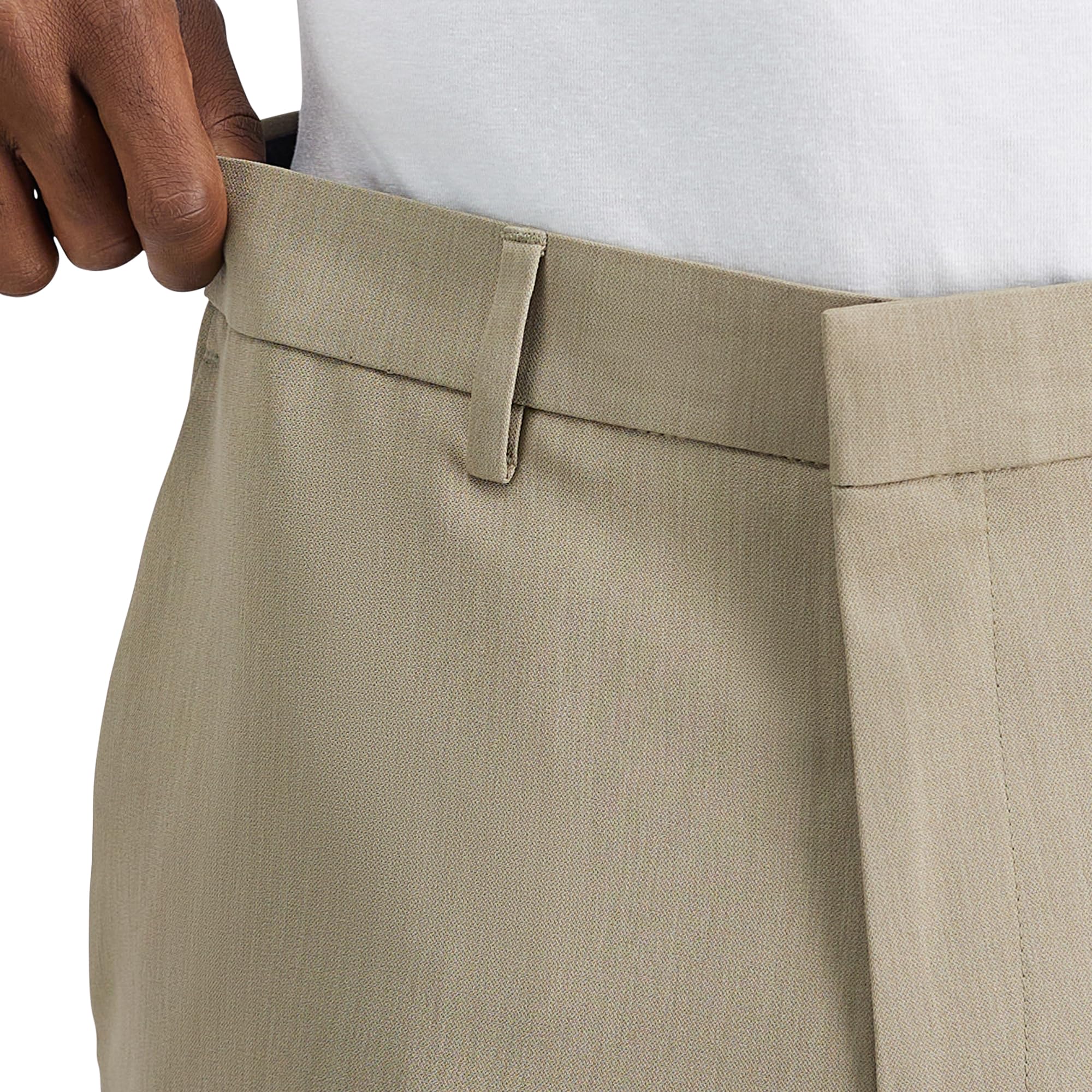 Kenneth Cole REACTION Slim Fit Heather Dress Pant Pantaloni Eleganti Uomo