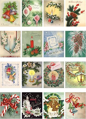 Vista 32 de Decoupage - Paquete de papel (35 hojas de 6 x 8 pulgadas), adorables sombreros esponjosos de gatos i Stanta con regalos y decoraciones navideñas