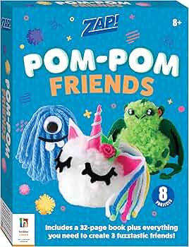pompon出品 Amazon.com: Hinkler Zap! Pop-Pom Friends Kit (8-12 Years
