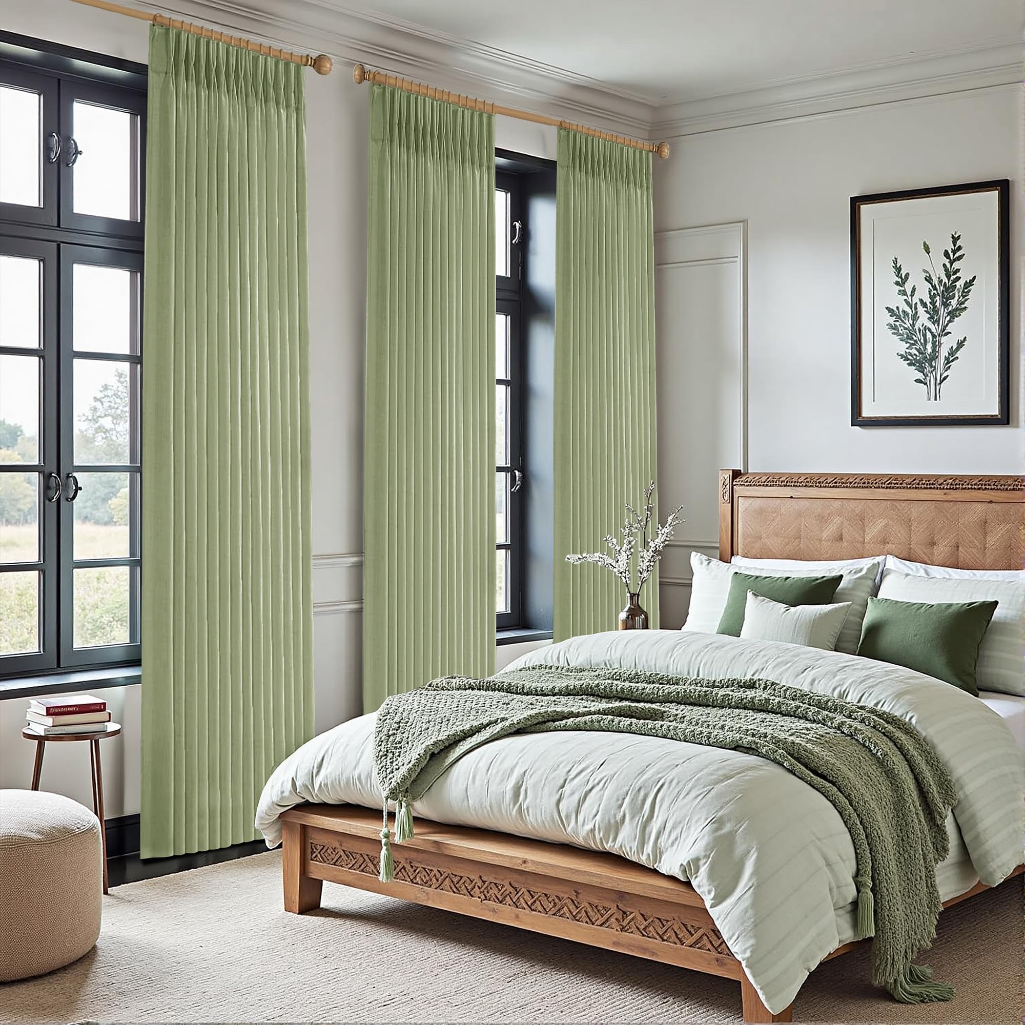 Linen Curtains - Pinch Pleat, Light Filtering -16
