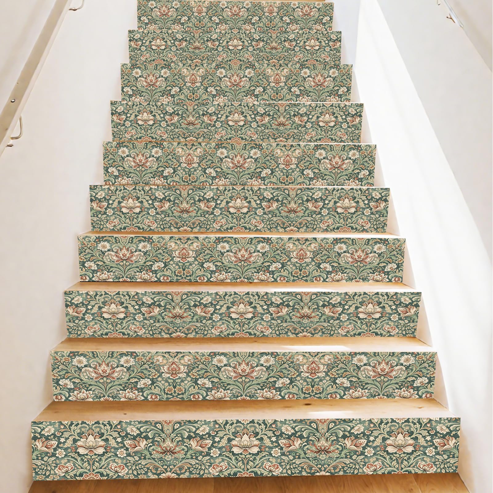 Stickers pour escaliers et contremarches fleuries pour votre maison